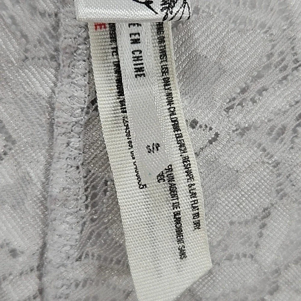 Intimately Free People Small Gray Lace‎ Racerback Bralette Bra Wireless Stretch